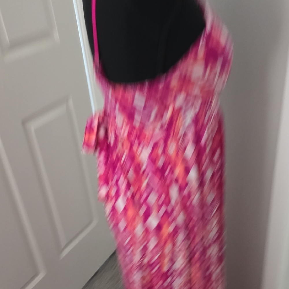 Pink Patterned Maxi Dress - Picture 4 of 5